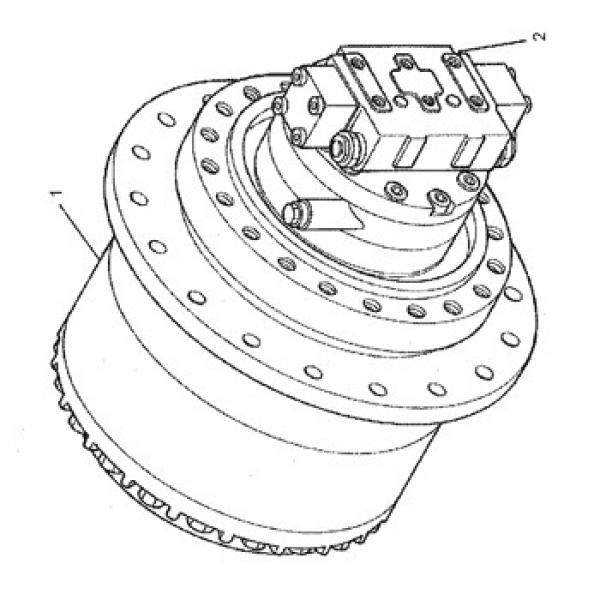 Caterpillar 242b3 1-spd Reman Hydraulic Final Drive Motor #1 image